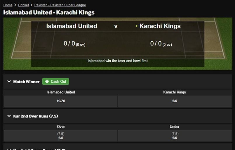 online cricket betting sites in pakistan