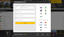 Opening an account at Bookmaker.com.au.