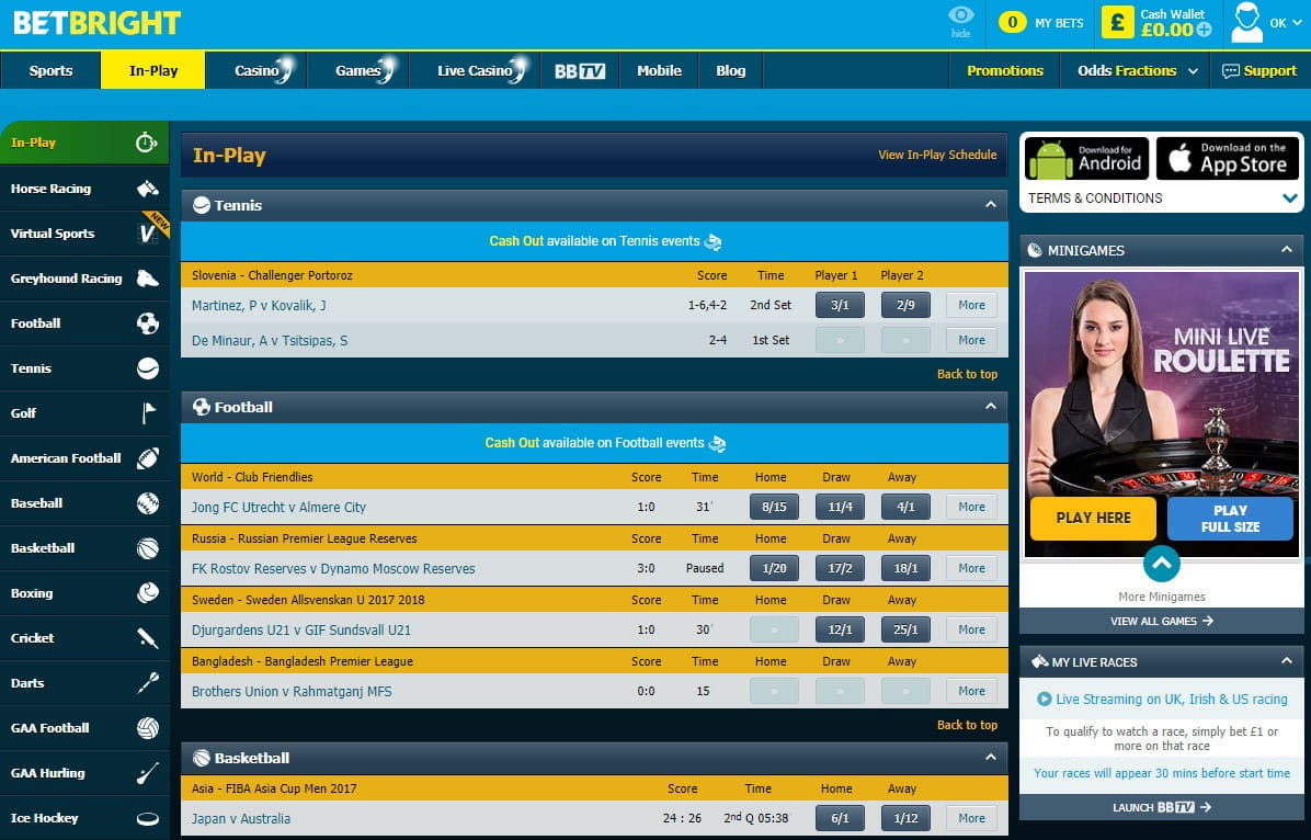 instant live betting helps online